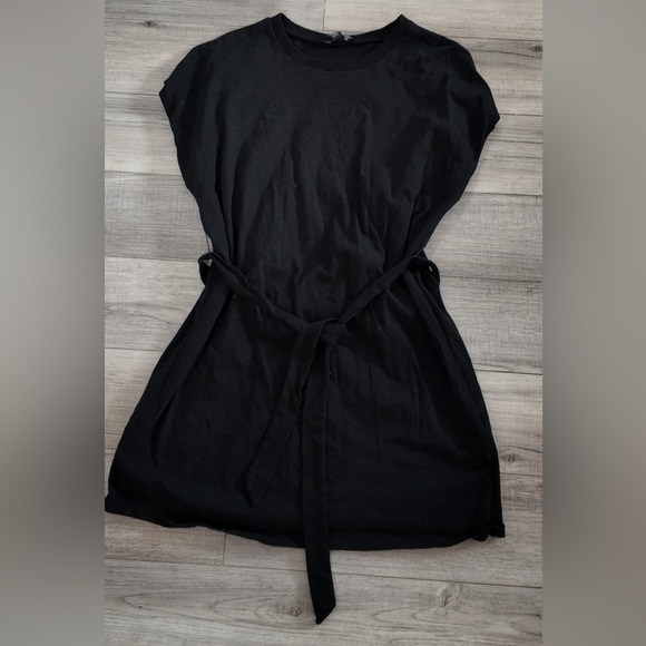Black Mini Dress w/ Drawstring | Size L - Picture 6 of 8